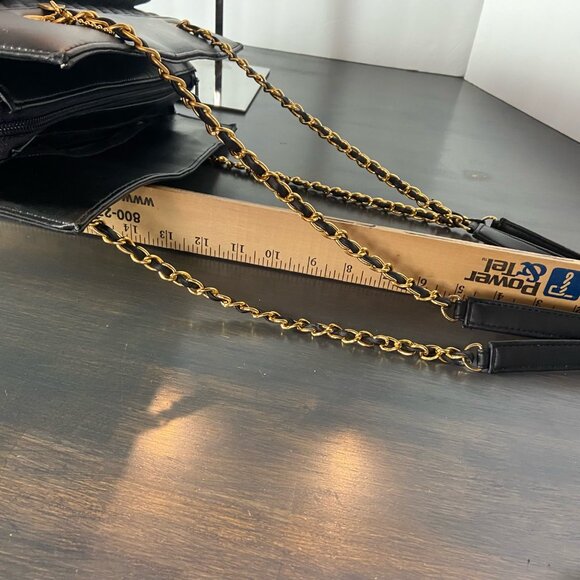 Vintage Evan-Picone Quilted Black Chain Strap Tote - NWOT - Picture 6 of 16